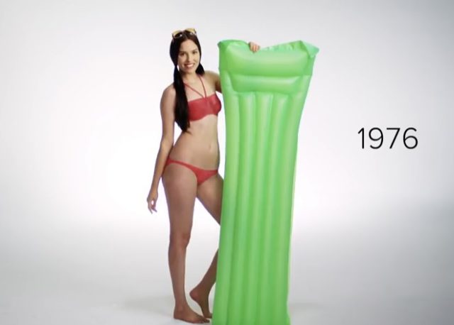 100 Years of Swimwear in Body Paint