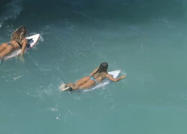 Surfer Girls Tearing It Up in Uluwatu