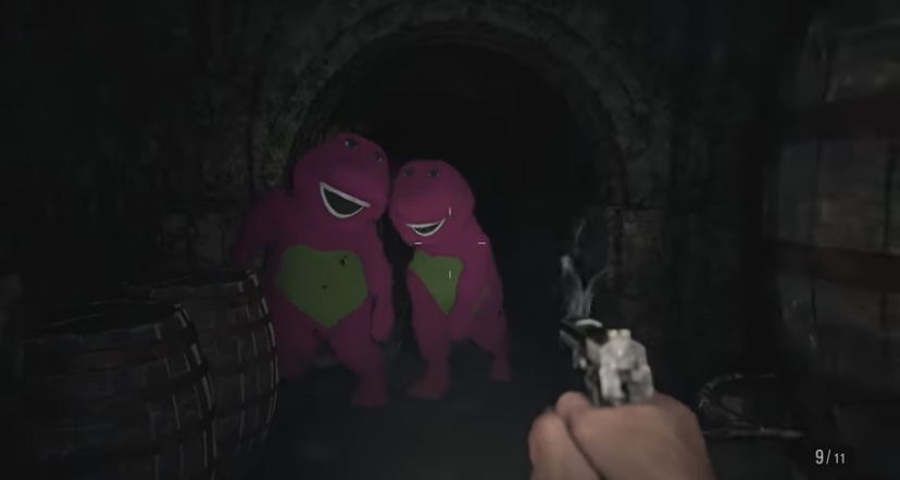 Resident Evil Village: Barney Mod Is Hilariously Terrifying