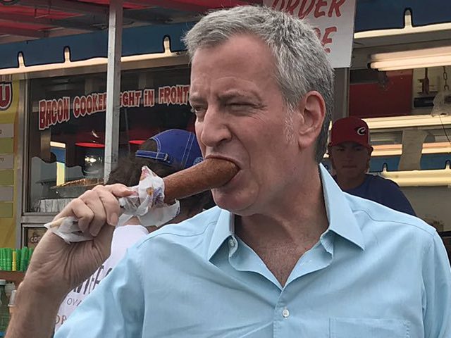 De Blasio, on Hot Mic!