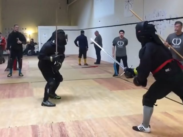 Watch This Longsword Fight Fierce Takedown