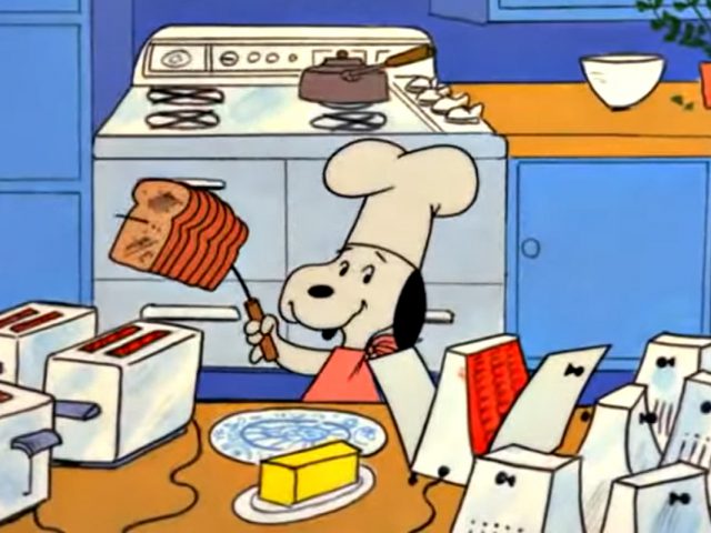 Get Your Groove On. Cook Like Snoopy Making Thanksgiving Dinner.