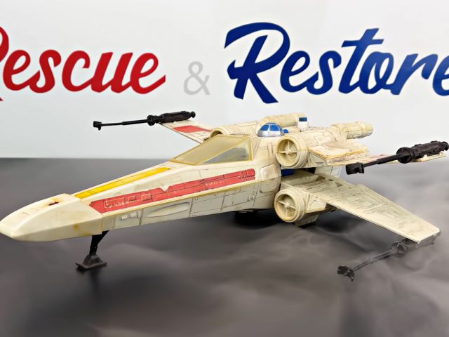 Watch Flawless Restoration of 1978 Star Wars X-Wing Toy!
