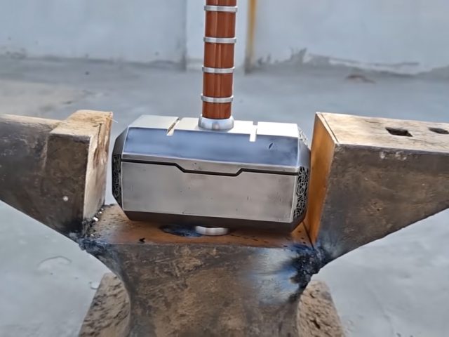YouTuber Crafts Thor’s Hammer Out of Battered Anvil