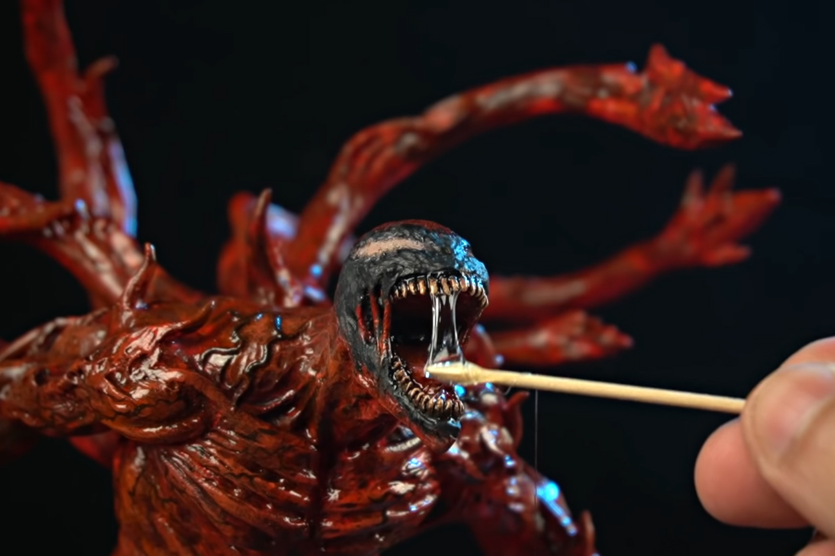 Watch Guy Sculpt Carnage from ‘Venom: Let There Be Carnage’