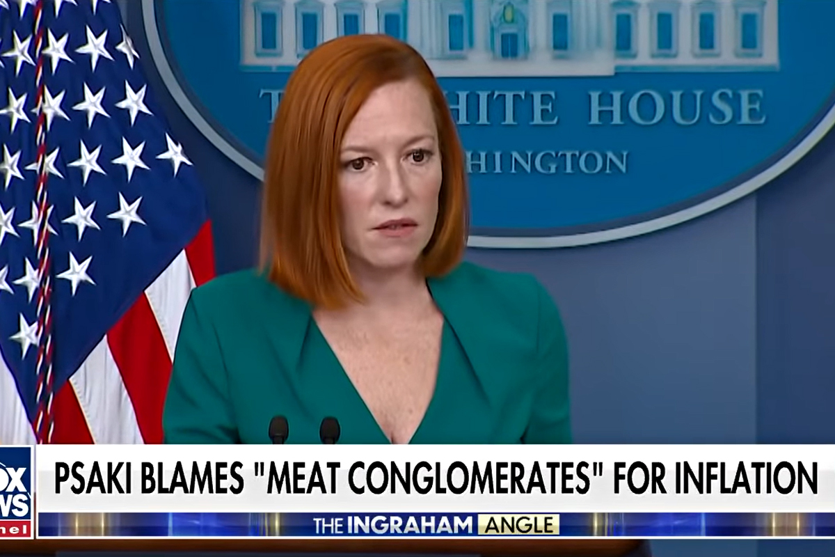White House Blames Big Meat for Inflation