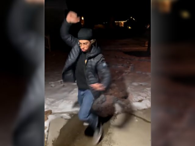 Dude Slips for a Really Long Time