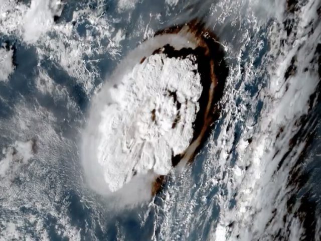 Volcanic Explosion Seen From Space. Insane!