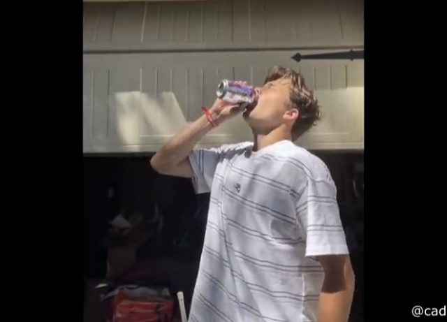 Kid Tries to Chug Sparkling Water without Burping & I Laugh EVERY Time