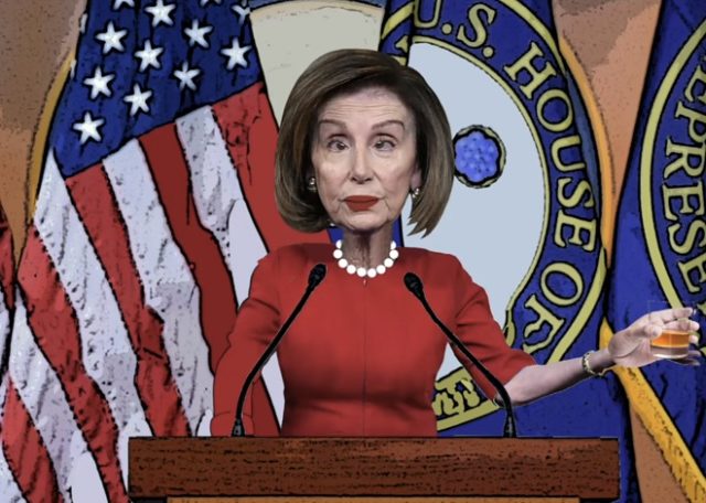 A message from cartoon Nancy Pelosi from That Show Tonight