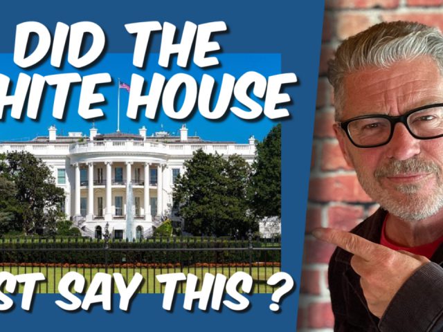 Did the White House just say this?