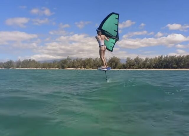 Epic ride with a tiny wing (video)