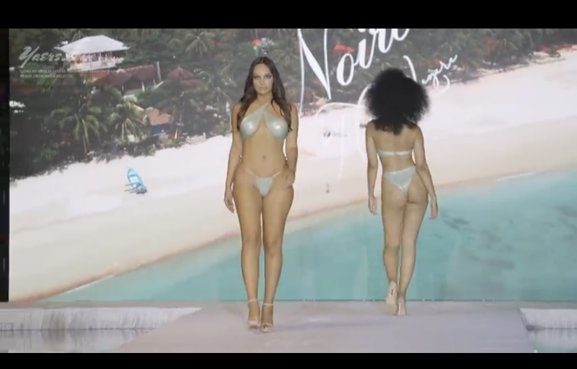 Noire Swimwear. We like the shiny.