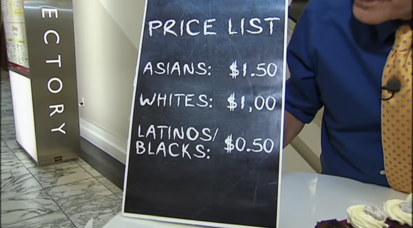 Reporter has a very racist bake sale (video)