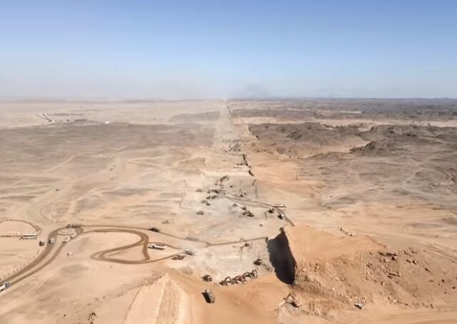 Holy crap! They are actually building ‘The Line’ megacity in Saudi Arabia. (Video)