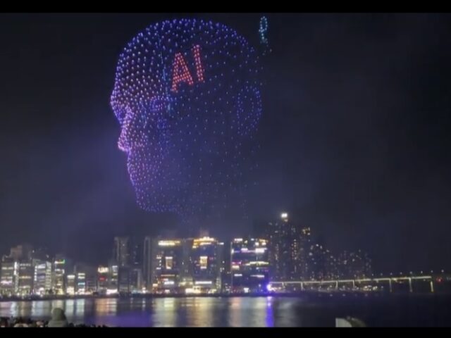 New Year’s Drone Show is Terrifying (video)