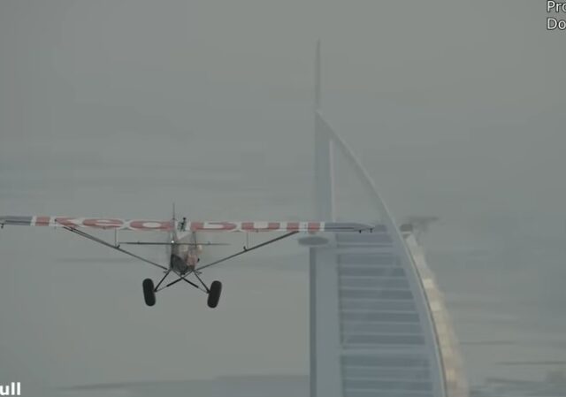 Plane tries to land on Helicopter Pad. (video)