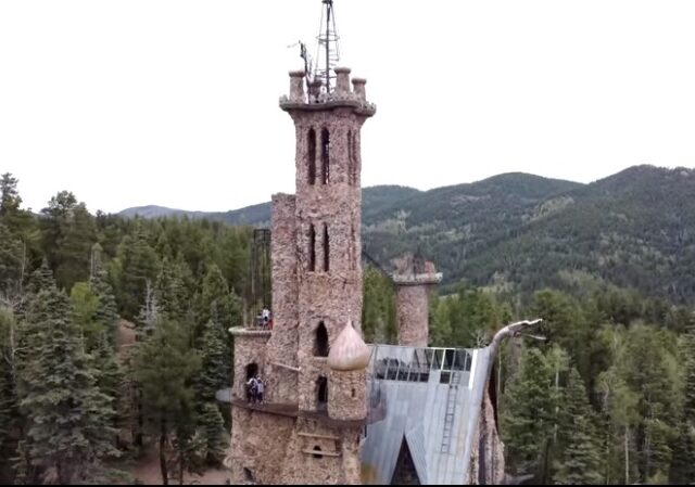 American AF: Dude built his own castle! (video)