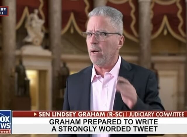 That Show Tonight – Lindsey Graham Reacts to Trumps arrest. (Video)