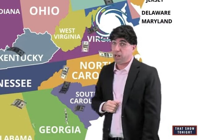 The Political Weather Map from That Show Tonight (Video)