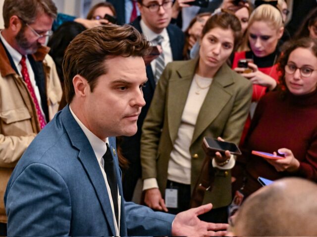 Matt Gaetz brings the facts & the press gets really quiet. (video)