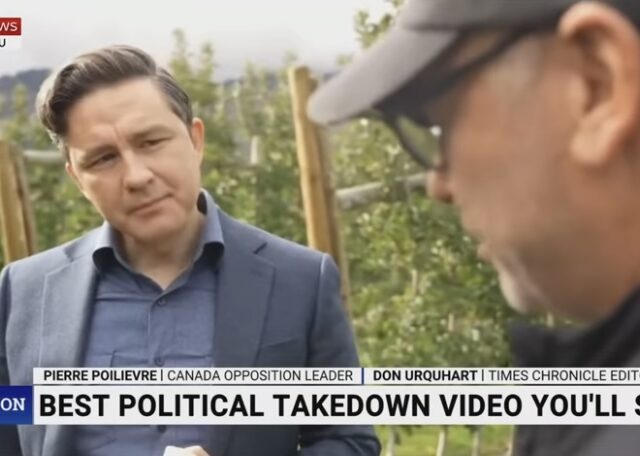 Trudeau rival Pierre Poilievre dismantles reporter in the very best way. (video)