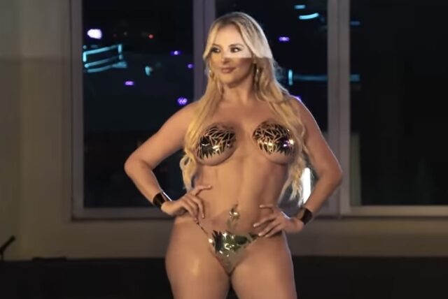 Models. Miami. Nothing but tape. (video)