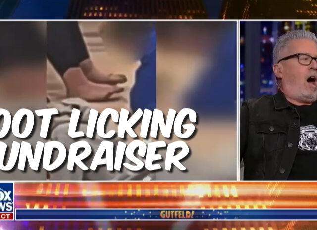A foot licking fund raiser? What is going on? (video)