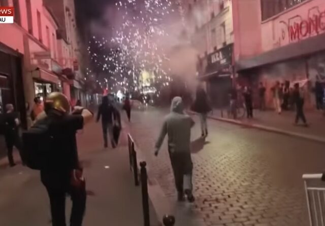 Democracy thriving in France as riots break out after election results some people didn’t like. (video)