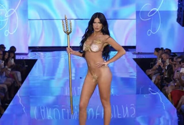 “Bring me my trident, I’m going bikini modeling.” (video)