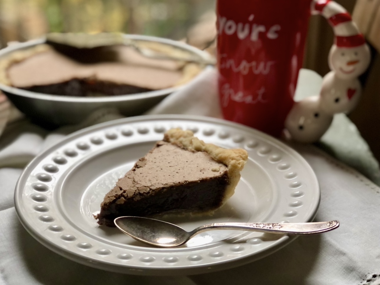 Happy Valentines Day- Chocolate Chess Pie