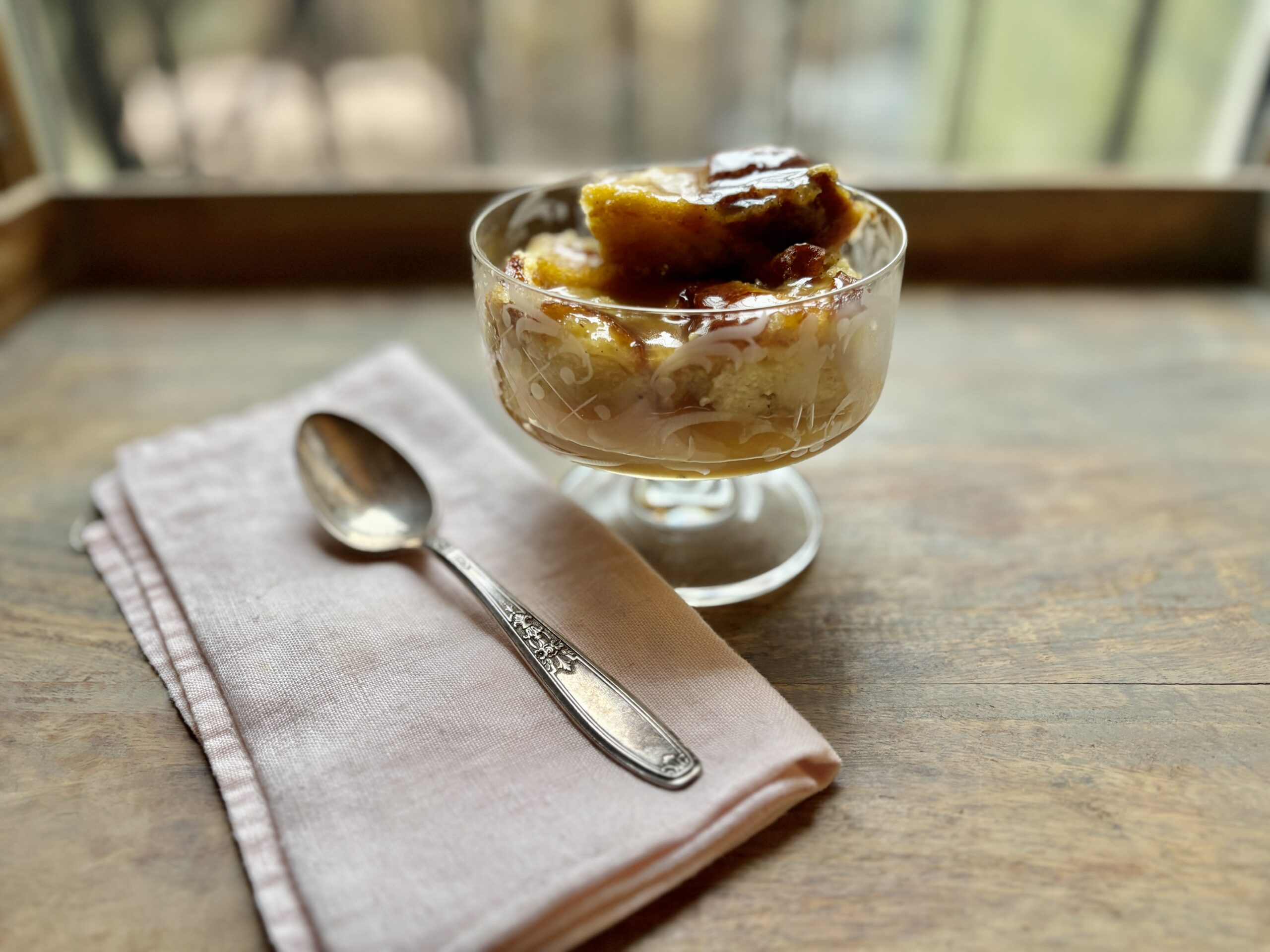 Bread pudding, comforting, creamy, delicious