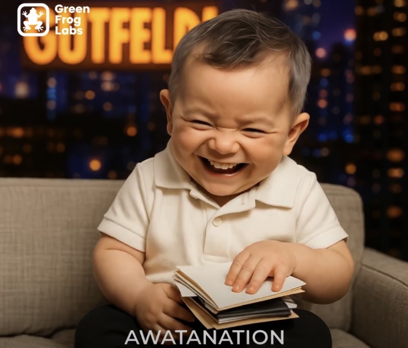 Baby Gutfeld and ‘Whoopsie Poopsie’.