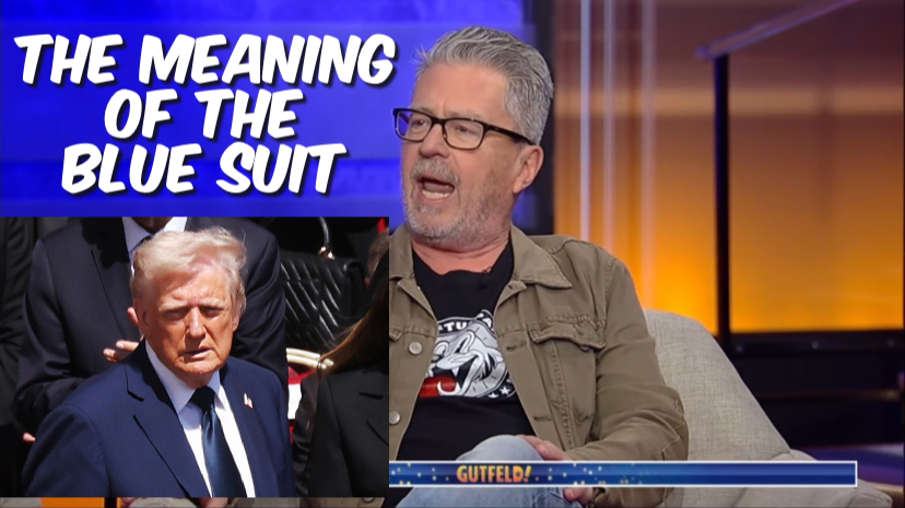 The meaning of the blue suit…
