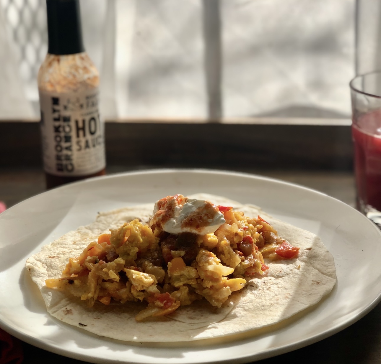 Migas burrito- breakfast of champions