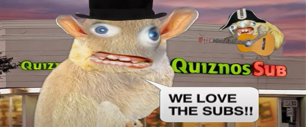 Spongmonkeys. The Quiznos Sub mascots you knew and loved (or hated).