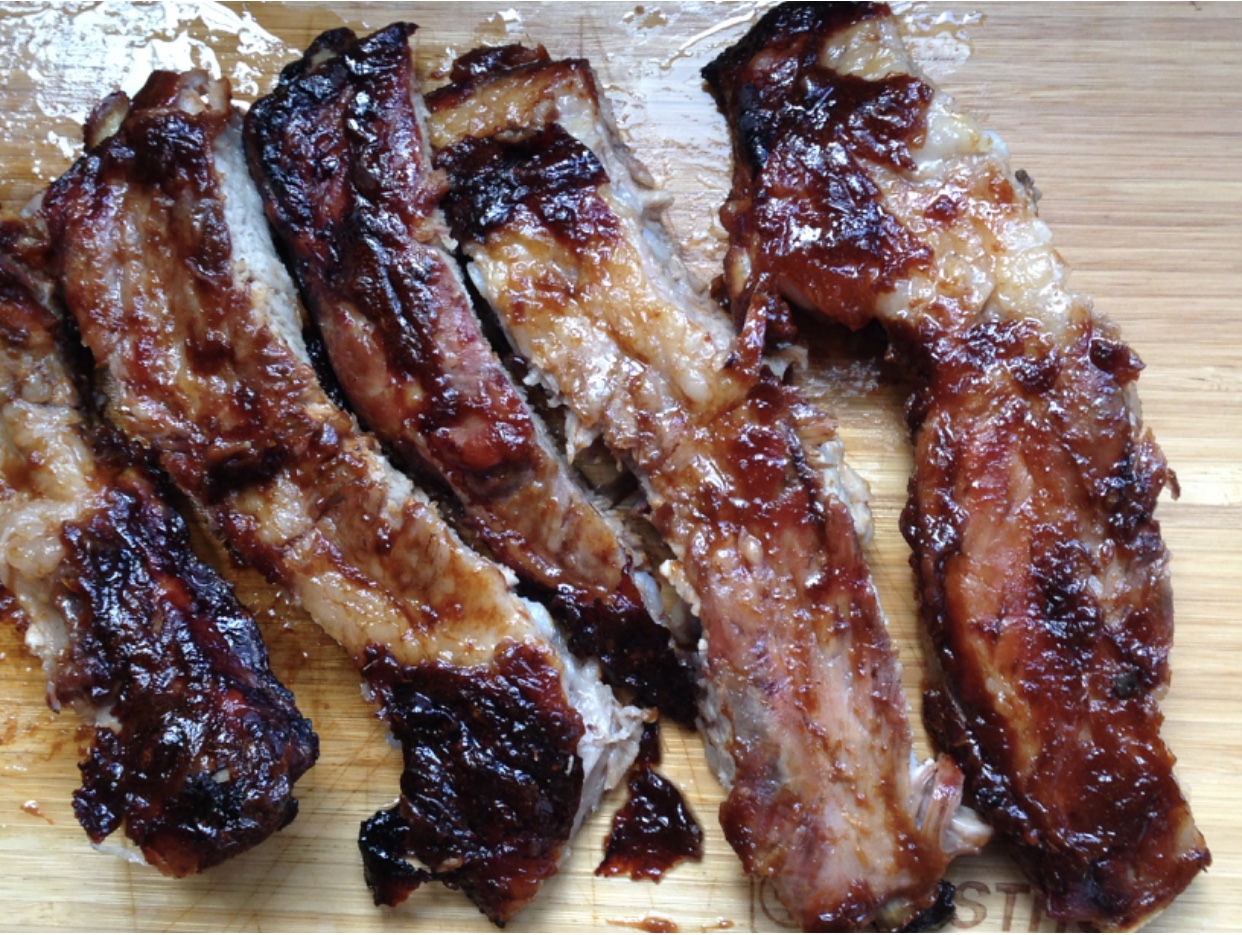 Fall off the bone tender Asian inspired spareribs.