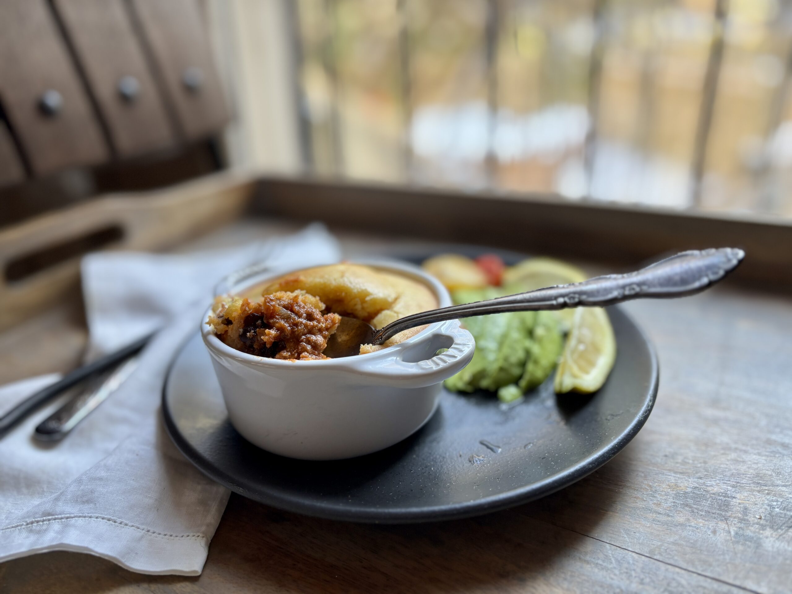 Chili cornbread casserole
