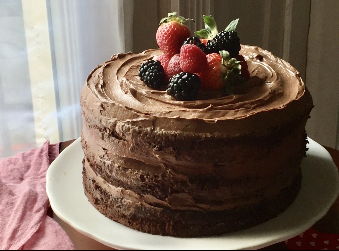 Happy Valentines Day… chocolate layer cake