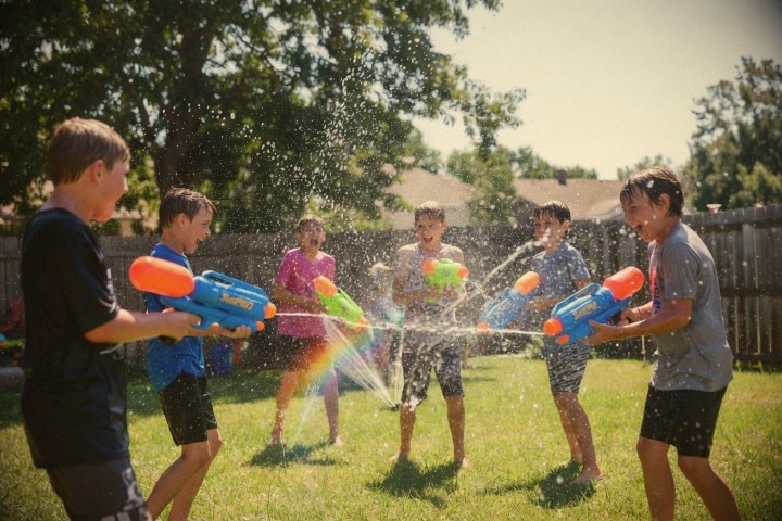 Super Soaker water guns. Revolutionizing backyard water fights since 1989.