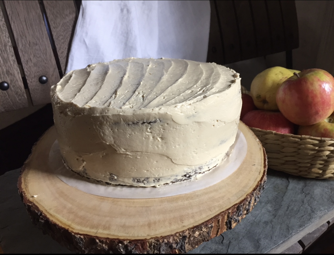 Welcoming Fall…the easiest brown Butter applesauce spice cake ever