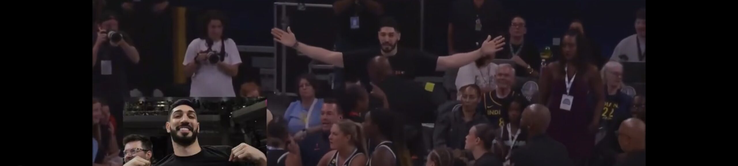 Fun and Games: Enes Kanter FREEDOM spars with WNBA…and the Commish taps out
