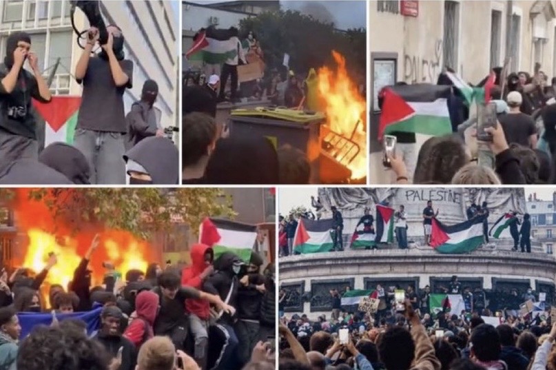 Infuriating scenes from riots in France.